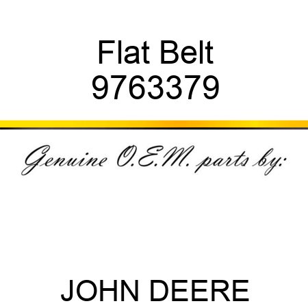 Flat Belt 9763379