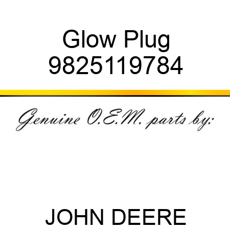 Glow Plug 9825119784
