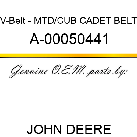 V-Belt - MTD/CUB CADET BELT A-00050441