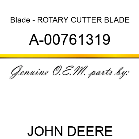 Blade - ROTARY CUTTER BLADE A-00761319