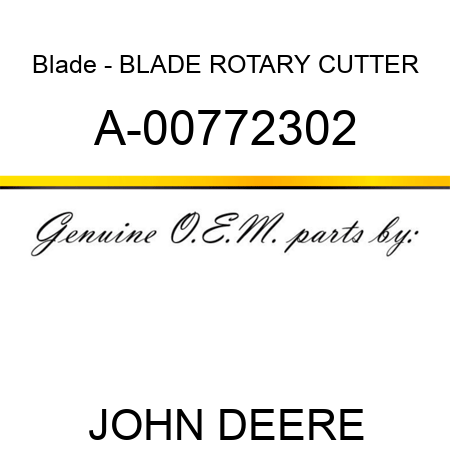 Blade - BLADE, ROTARY CUTTER A-00772302