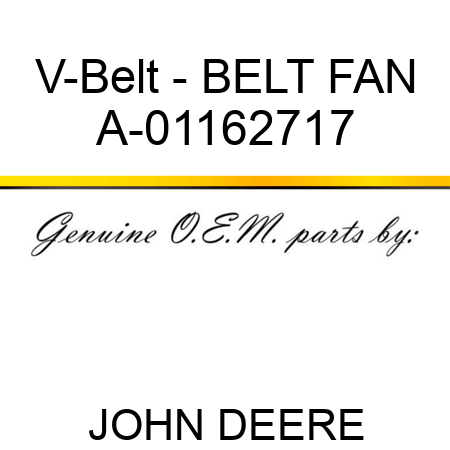 V-Belt - BELT, FAN A-01162717