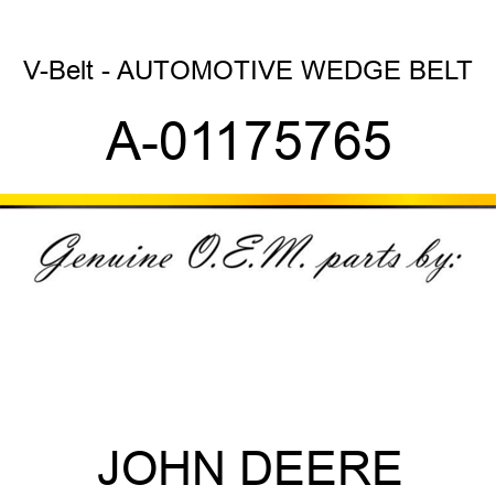 V-Belt - AUTOMOTIVE WEDGE BELT A-01175765