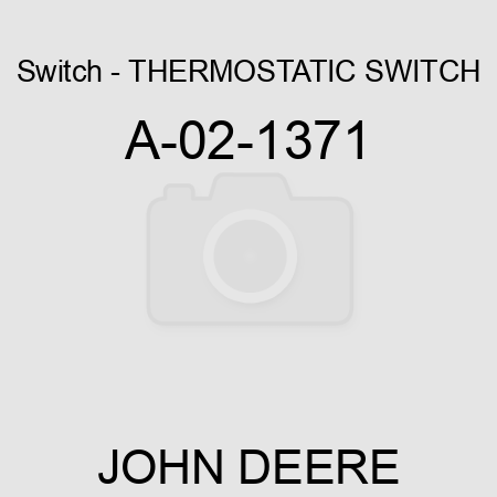 Switch - THERMOSTATIC SWITCH A-02-1371
