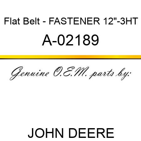 Flat Belt - FASTENER, 12