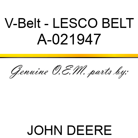 V-Belt - LESCO BELT A-021947