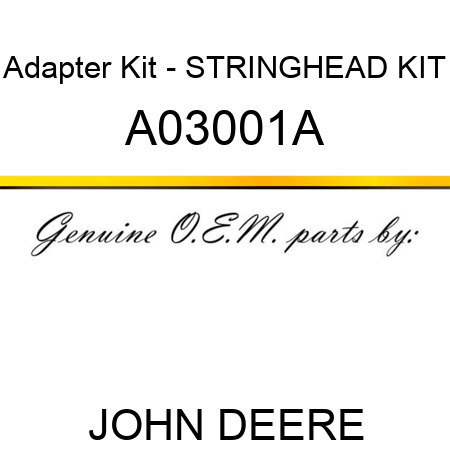 Adapter Kit - STRINGHEAD KIT A03001A