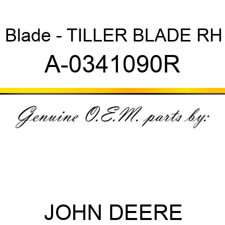 Blade - TILLER BLADE, RH A-0341090R