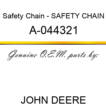 Safety Chain - SAFETY CHAIN A-044321