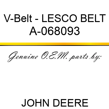 V-Belt - LESCO BELT A-068093