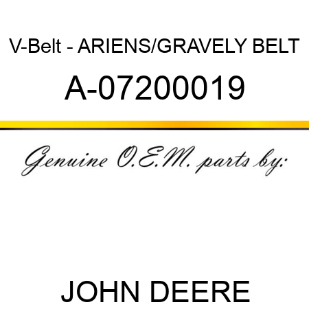 V-Belt - ARIENS/GRAVELY BELT A-07200019