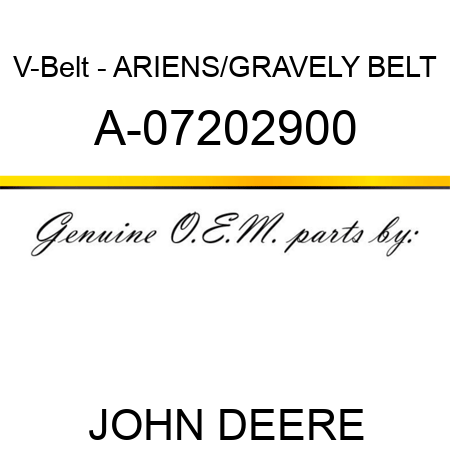 V-Belt - ARIENS/GRAVELY BELT A-07202900