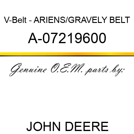 V-Belt - ARIENS/GRAVELY BELT A-07219600