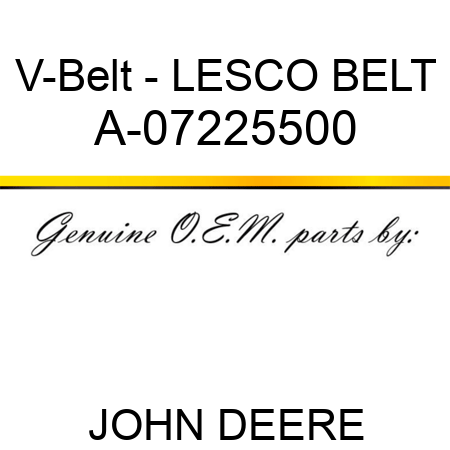 V-Belt - LESCO BELT A-07225500
