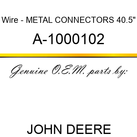 Wire - METAL CONNECTORS, 40.5