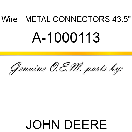 Wire - METAL CONNECTORS, 43.5