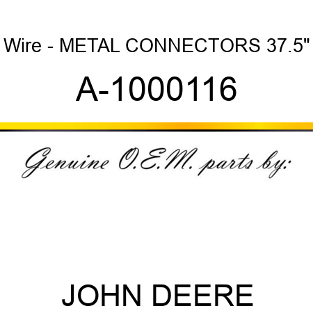 Wire - METAL CONNECTORS, 37.5