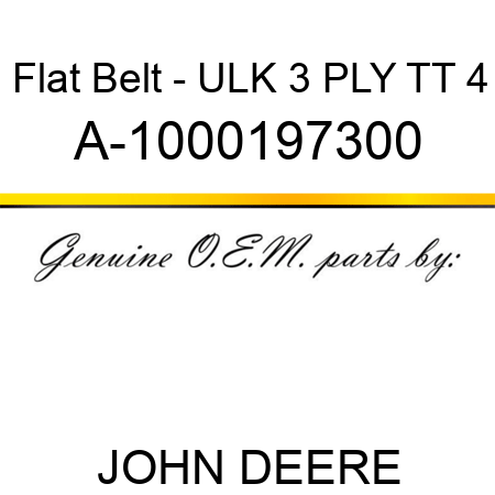 Flat Belt - ULK, 3 PLY, TT, 4 A-1000197300