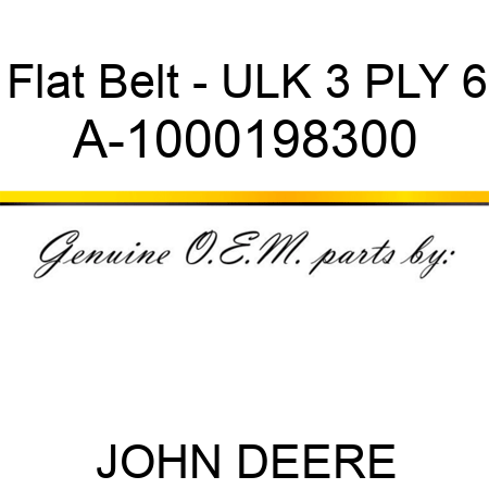 Flat Belt - ULK, 3 PLY, 6 A-1000198300