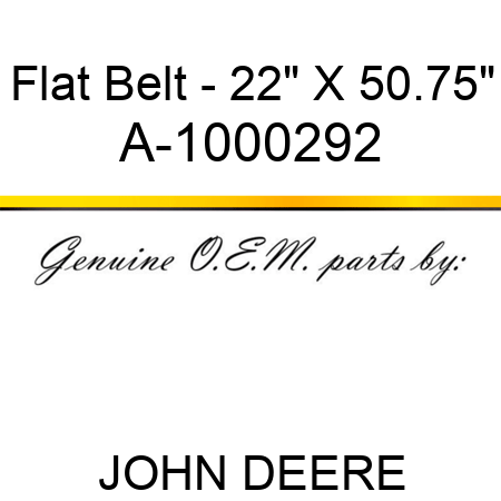 Flat Belt - 22