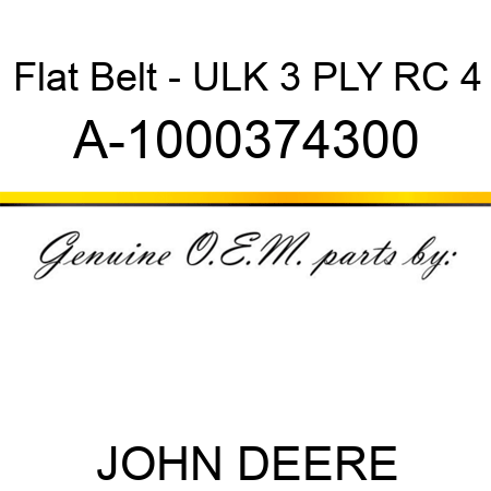 Flat Belt - ULK, 3 PLY, RC, 4 A-1000374300