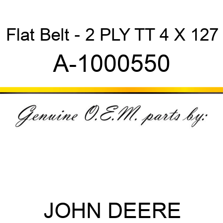Flat Belt - 2 PLY, TT, 4 X 127 A-1000550