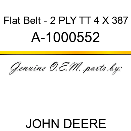 Flat Belt - 2 PLY, TT, 4 X 387 A-1000552