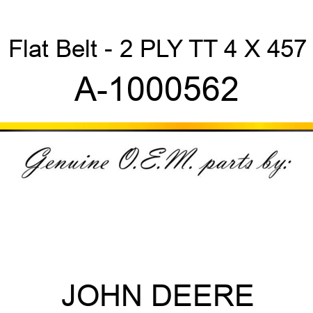 Flat Belt - 2 PLY, TT, 4 X 457 A-1000562