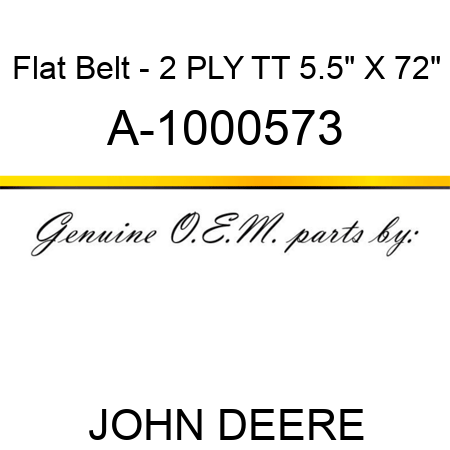 Flat Belt - 2 PLY, TT, 5.5
