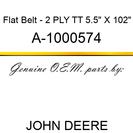 Flat Belt - 2 PLY, TT, 5.5