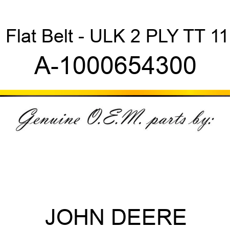 Flat Belt - ULK, 2 PLY, TT, 11 A-1000654300