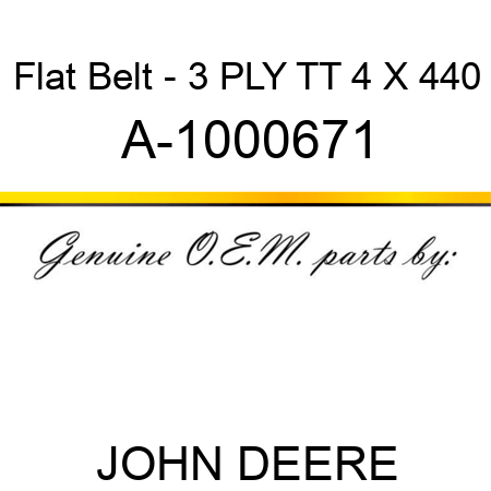 Flat Belt - 3 PLY, TT, 4 X 440 A-1000671