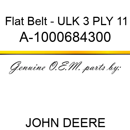 Flat Belt - ULK, 3 PLY, 11 A-1000684300