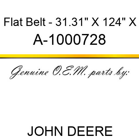 Flat Belt - 31.31