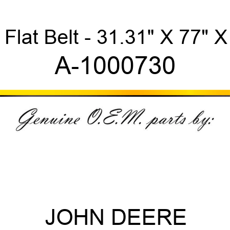 Flat Belt - 31.31