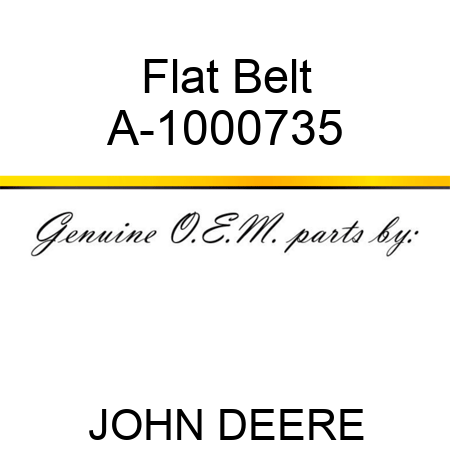 Flat Belt A-1000735