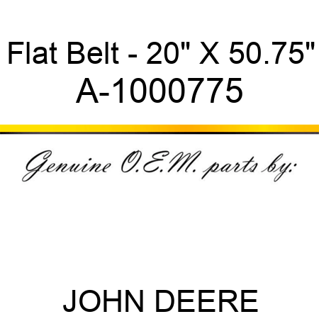Flat Belt - 20