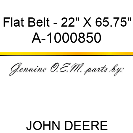 Flat Belt - 22