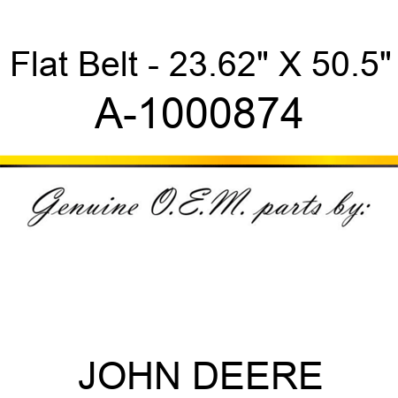 Flat Belt - 23.62