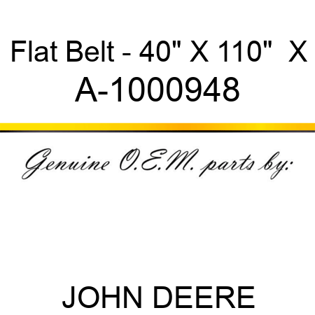 Flat Belt - 40