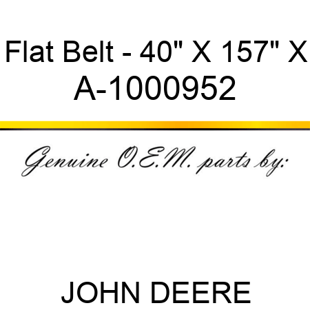 Flat Belt - 40