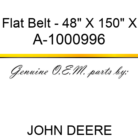 Flat Belt - 48