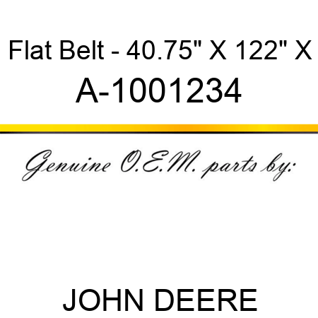 Flat Belt - 40.75