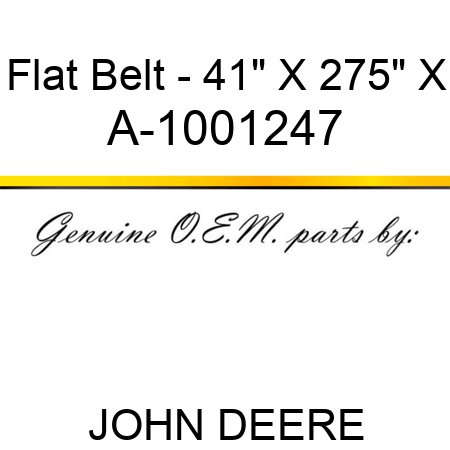 Flat Belt - 41