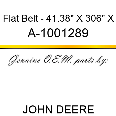 Flat Belt - 41.38