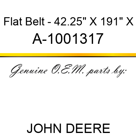 Flat Belt - 42.25