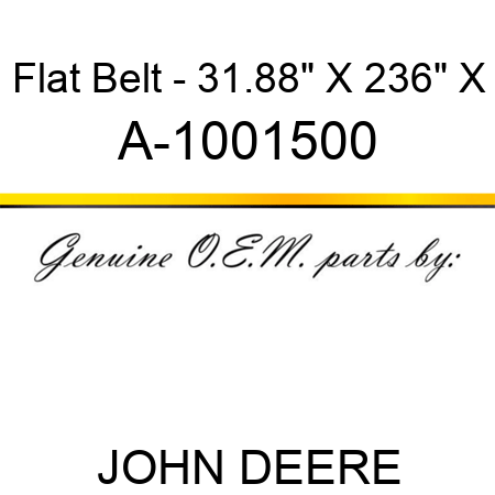 Flat Belt - 31.88
