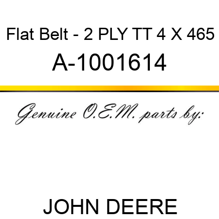Flat Belt - 2 PLY, TT, 4 X 465 A-1001614