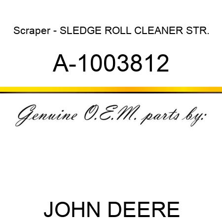 Scraper - SLEDGE ROLL CLEANER STR. A-1003812