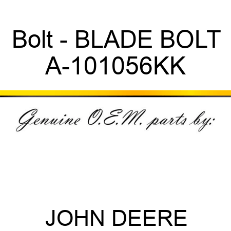 Bolt - BLADE BOLT A-101056KK